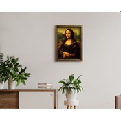 Resim Bk Home Mona Lisa Tasarımlı Doğal Masif Ahşap Çerçeveli Tablo 45X (551057413) 