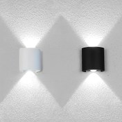 Resim 1 Paket PIBAOGU LED Duvar Lambası 85-265V 2W, Geniş Voltajlı Dış/Dahili Kullanım İçin 3 Renk Sıcaklığı (Soğuk/Sıcak/Doğal Beyaz) ile, ABS Gövde, Bahçe, Veranda, Kafe için Kolay Kurulum - Beyaz & Siyah, Yol Aydınlatma | Modern Aydınlatma | Dayanıklı Işıklandırma 