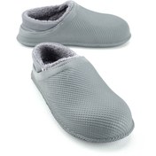 Resim Gezer Erkek Kışlık Eva İçi Peluşlu Sessiz Taban Ev Bahçe Terlik 