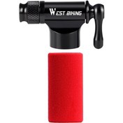 Resim Karbondioksit Bisiklet Pompası Gazları Ağız Hava Muslukları Pompa Nozulu Pompa Koruyucu Manşonu Co₂ Kartuşu Yok Siyah 