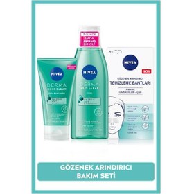 Resim Derma Skin Clear Tonik 200 ML + Sivilce Karşıtı Peeling 150 ML + Gözenek Arındırıcı Temizleme Bandı 
