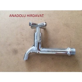 Resim Yms Pirinç Musluk Aç Kapa Uzun Lavabo Musluğu Uzun Musluk 