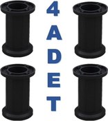 Resim Jumbo Mobilya Ayağı 10 Cm - Koltuk, Kanepe, Dolap Ve Baza İçin, Ayarlanabilir, 4 Adet Siyah 