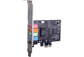 Resim PCI Express x1 PCI-E 5.1ch CMI8738 chipsetli Ses Kartı 