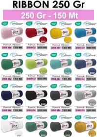 Resim Diva İplik Diva Ribbon 194 Orta Gri 