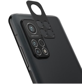 Resim Microcase Xiaomi Mi 10t Uyumlu Kamera Lens Koruma Halkası - Kapalı Tasarım Siyah 