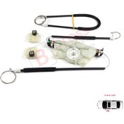 Resim Skoda Fabia 1 Manuel 99-08 için Ön Sol Kapı Cam Kriko Tamir Seti N11.16543 