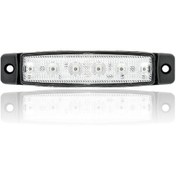 Resim Sanel 12v Universal Parmak 6 Led Basamak Beyaz Sbb12w6 