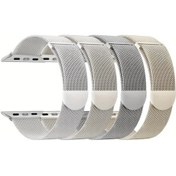 Resim Userfriendly11 4'lü Milan Kayışı İwatch 38mm 40mm 41mm 42mm 44mm 45mm 46mm Uyumlu Ayarlanabilir Erkek Kadın 