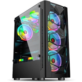 Resim DAGMOR BZ01 ATX MİCRO ATX ITX X4 ARGB FAN TEMPER CAM PC GAMİNG KASA 