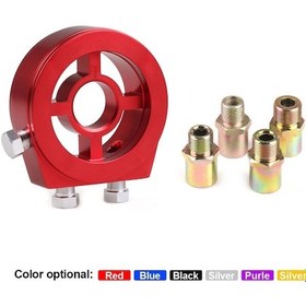 Resim Araç Modifikasyonu Yağ Sıcaklığı Ve Yağ Basınç Göstergesi Adaptörü Kırmızı 