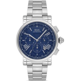 Resim Rms Zeitmeister Rms.1.ag2058.03 Kristal Camlı Çelik Kordon Çelik Kasa 5 Atm Suya Dayanıklı Metalik Renk Erkek Kol Saati Metalik 