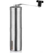 Resim Jeemson 304 Paslanmaz Çelik El Çarklı Kahve Değirmeni, Seramik Tefli, Ayarı Değiştirilebilir, 30g Kapasite, Gürültüsüz, Taşınabilir 