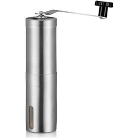 Resim Jeemson 304 Paslanmaz Çelik El Çarklı Kahve Değirmeni, Seramik Tefli, Ayarı Değiştirilebilir, 30g Kapasite, Gürültüsüz, Taşınabilir 