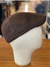 Resim Hamze İngiliz London Model Kaşe Kumaş Kasket Şapka Kahverengi 