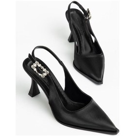 Resim Suins Shoes Suins Doria Model Kadın Stiletto Ayakkabı Siyah 