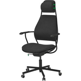 Resim IKEA Löparbana Oyuncu Sandalyesi Vissle Koyu Gri 