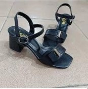 Resim Biçomi Ruty Siyah Cilt Topuklu Ayakkabı Çok Renkli 