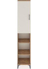 Resim Arges Dolap 4 Raflı Tek Kapaklı Tek Askılı 44x30x221 Çam-aytaşı Atlas Çam 