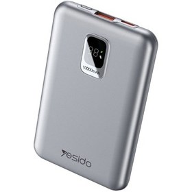 Resim Yesido YP46 10.000 mAh 22.5W Dijital Göstergeli USB 3.0 PD Hızlı Şarj Powerbank Gri 