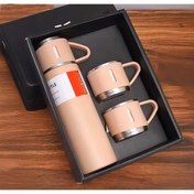 Resim Mio Life 3 Bardaklı 3 renk Karışık İçecek Kutulu 12 saat 500 ml Paslanmaz Çelik Bej CN Bulaşık makinesinde yı 