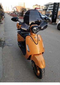 Resim Motocam Yuki Gelato 150 Ön Cam 2023-2025 Model 43cm Siyah Renkli 4mm Aparatsız 