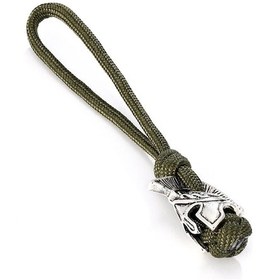 Resim Supretu Supretu Erkekler Viking Anahtarlık - Spartan Savaşçı Aksesuarı, El Yapımı Halat Bıçak Ve Araba Anahtarlığı Black 13 Cm 