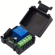 Resim 433MHz 12V Kablosuz Anahtar, 1 Kanal Uzaktan Kumanda Anahtarı, Verici Alıcı Garaj Kapısı RF Röle Modülü, DIY, Ev Otomasyonu, Garaj Açma Kolu, Kompakt Tasarım, Kolay Kurulum Modülü, Dayanıklı Plastik 