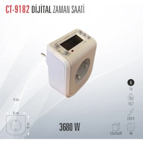 Resim Cata CT-9182 Dijital Zaman Saati 