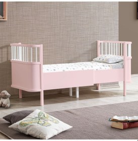 Resim Mdf Beşik Trend Büyüyen Beşik 90x130 Trend Karyola 90x190 - Pembe 
