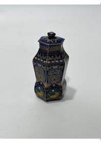 Resim Antika Cloisonne Minyatür Kavanoz 8,3x4,4cm 130 