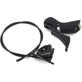 Resim Shimano 105 St-r7020 + Br-r7070 Hidrolik Vites Fren Kolu Seti Sol 2v Siyah 