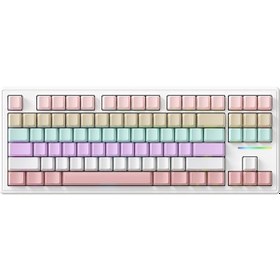 Resim Attack Shark M87 Rgb Kablosuz Şarjlı Üçlü Mod 4000mah Pbt Mekanik Klavye Mac Ve Win Uyumlu 