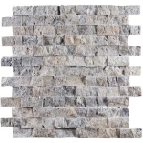 Resim Sipahi Marble Gümüş Traverten Patlatma Mozaik Renk Gümüş 