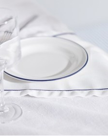 Resim Madame Coco Retro 4'lü Pasta Tabağı Seti - Mavi/beyaz Çok Renkli 