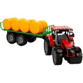 Resim Sunman Oyuncak Sesli ve Işıklı Sürtmeli Römorklu Traktör 