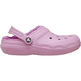 Resim Crocs Classic Lined Clog Unisex Sarı İçi Yünlü Günlük Terlik 203591-5bx Mor 