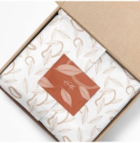 Resim AkalBatu Floral Seri Hediye Not Kartı 8 x 10 CM 25'Li - Kiremit 