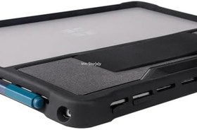 Resim McStorey Microsoft Surface Pro Darbe Emici Tablet Kılıf Rugged Sert Koruyucu Kapak Uyumlu Pro 7 Pro 6 Pro 5 Pro 4 Hybrid PC TPU Çerçeve Kickstand Destekli Kalem Yuvalı Siyah 