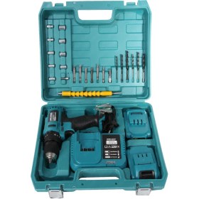 Resim Bulldozer Profesyonel 36VX Kömürsüz Şarjlı Avuç Taşlama ve B-Force 24VR Şarjlı Vidalama Matkap 