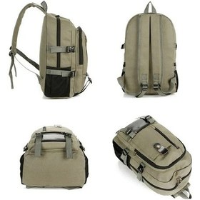 Resim Novahub Şık Keten Sırt Çantası - Yürüyüş Kamp İş Okul Çantaları Çok Renkli 