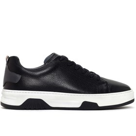 Resim Derimod Erkek Siyah Bağcıklı Kalın Tabanlı Deri Sneaker 24sfd6721ft 