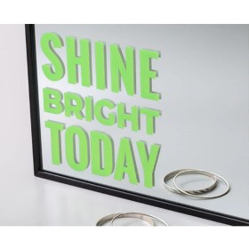 Resim Shine Bright Today Ev Ayna Gym Spor Salonu Sticker - Sadece Sticker Ilanıdır 