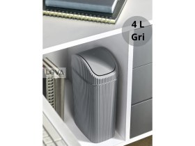 Resim 4 Lt Çok Amaçlı Mutfak ve Banyo Çöp Kovası, Şık ve Pratik Tasarım 