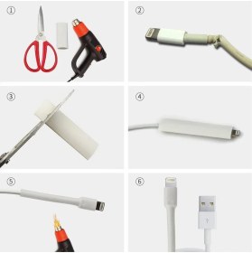 Resim 20 Parça IphoneAndroid Kablosu Koruyucu Makaron Seti 