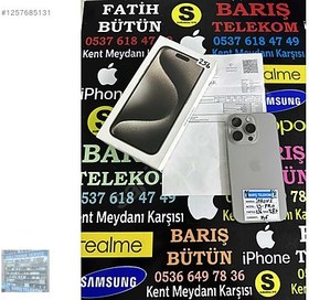 Resim Apple iPhone 15 Pro İkinci El TR | 256 GB | Natürel Titanyum 