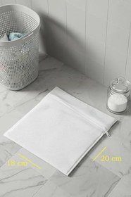 Resim Çorap Yıkama Filesi Torbası 20x18 cm Ayakkabı Terlik Yıkama Filesi 