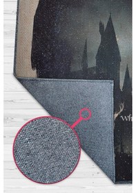 Resim Homshtag Seninleyiz Bej Renkli Harry Potter Halısı Çocuk Odası Halısı Çok Renkli 