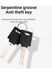 Resim Jokmae Ağır Hizmet Zincir Kilit, E-bisiklet İçin Anahtarlı Tasarım Çok Renkli 