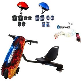 Resim Citymate Drift Car Elektrikli Kaykay Bluetooth Dirift Kar Hoverboard Scooter + Koruma Ekipmanı D10 